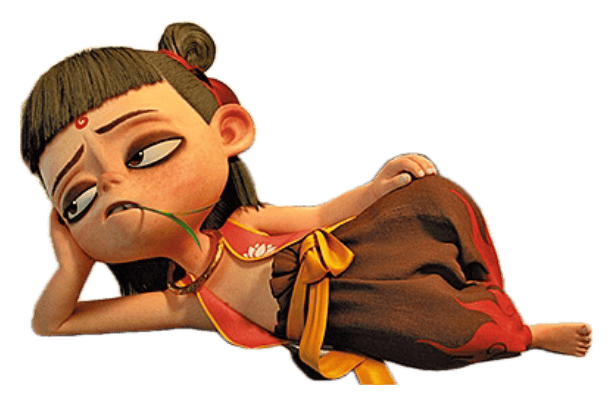 Nezha with boring expression